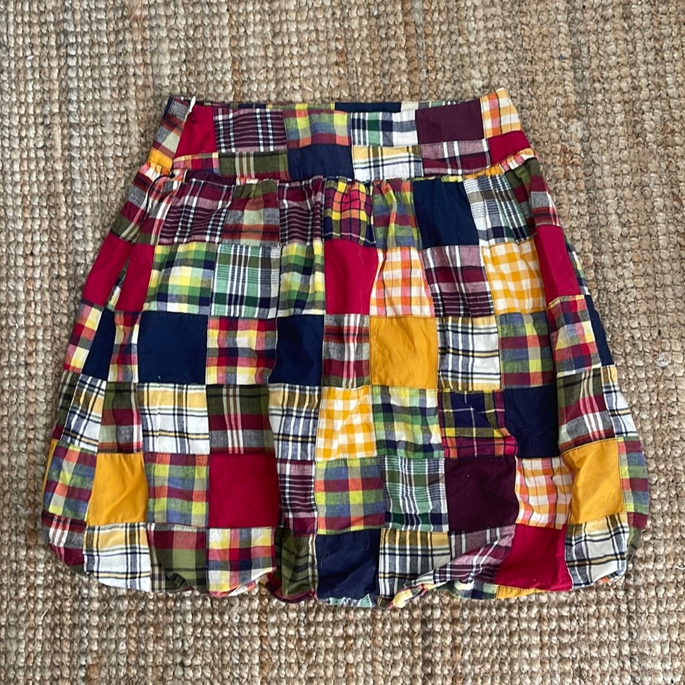 American eagle madras bubble skirt